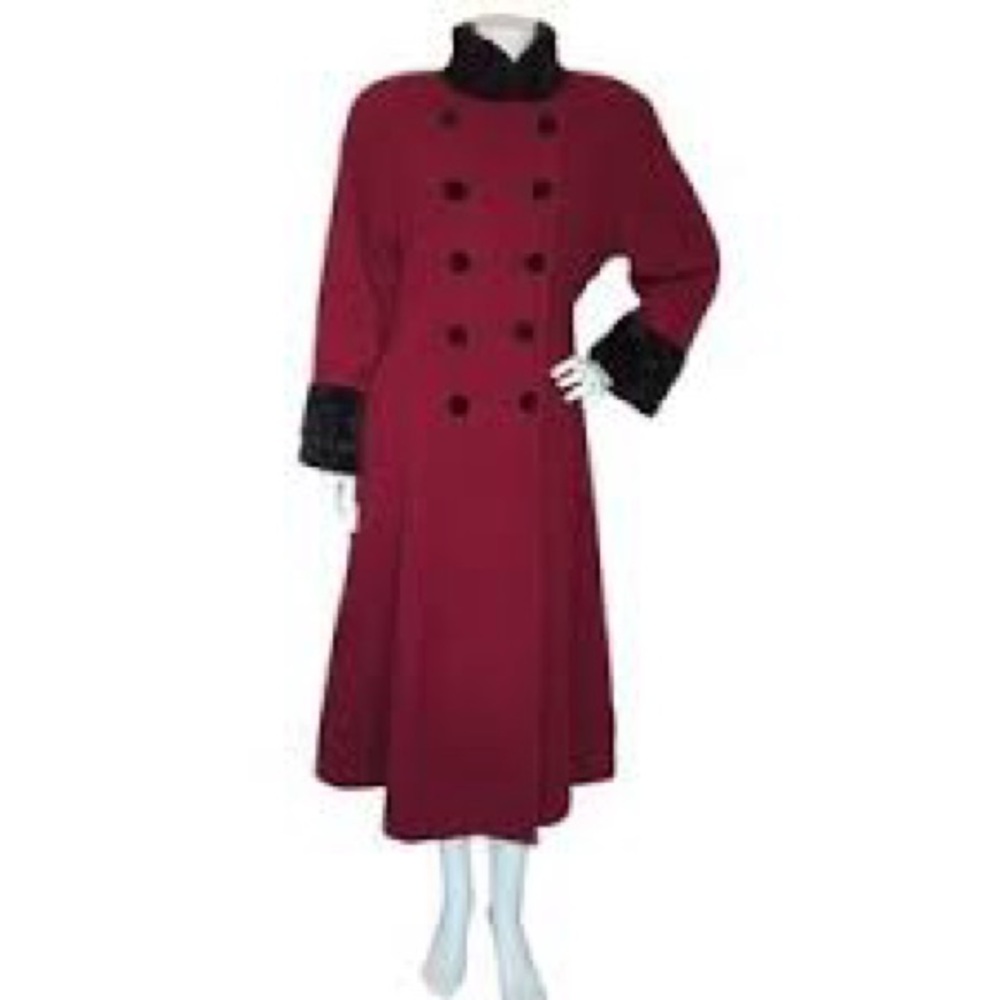 Donnybrook Chic Red Double-Breasted Coat - image 3